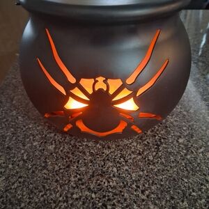 Flaming Halloween Spider Latern